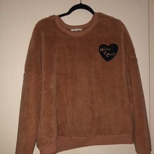 A cozy teddy sweater
